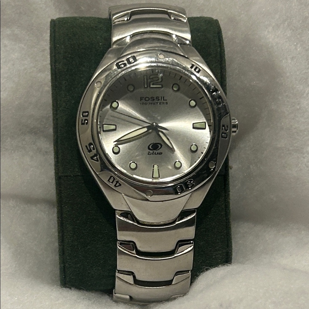 Fossil Silver Watch with Stainless Steel Band